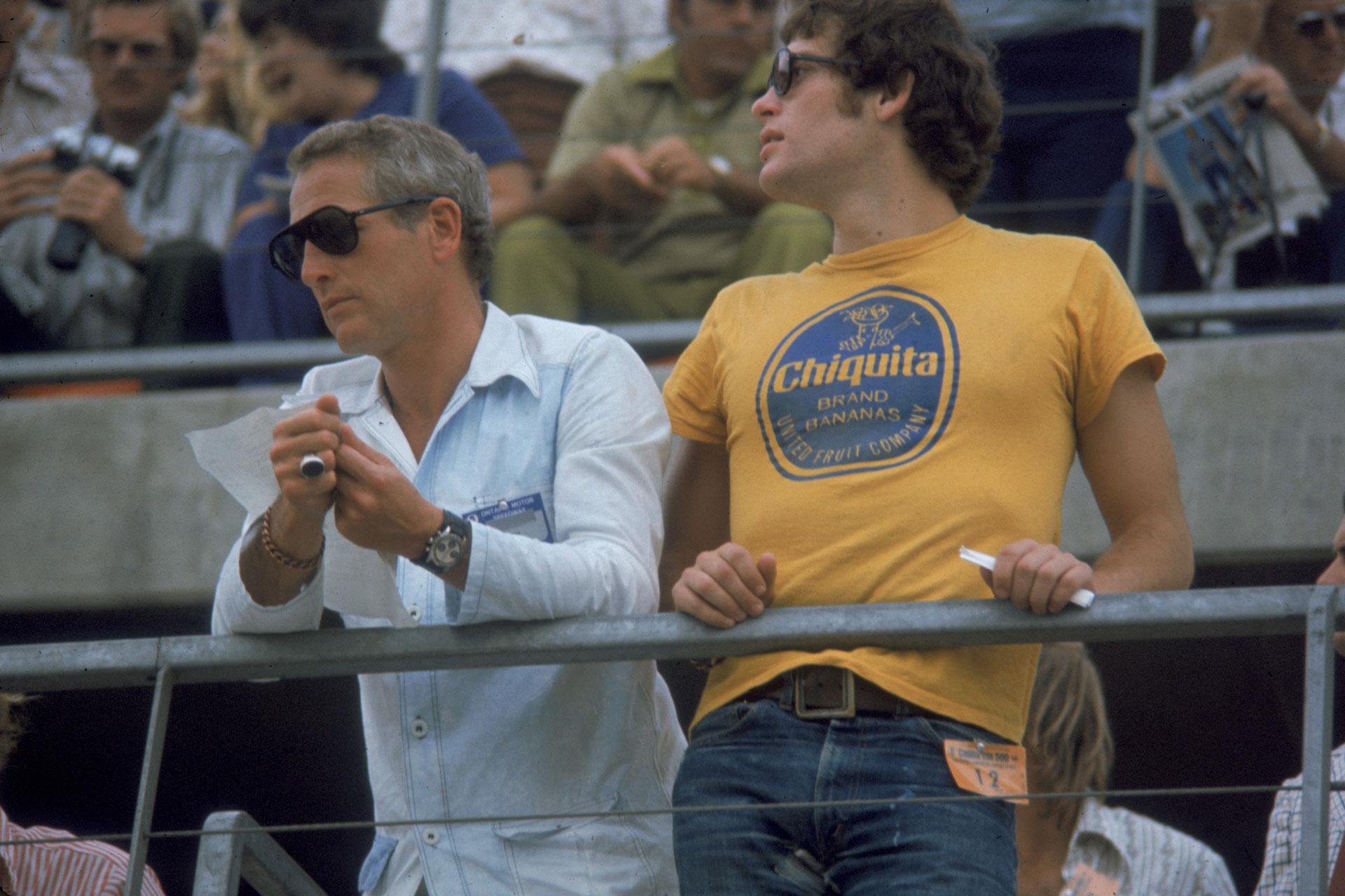 Paul Newman and his son Scott Newman