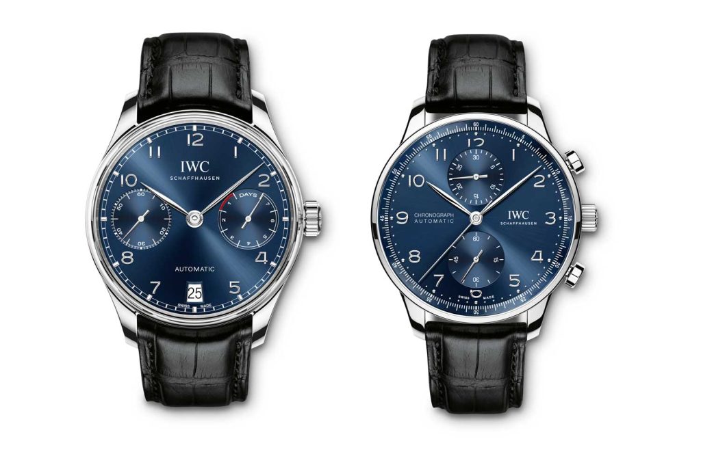 Introducing New IWC Portugieser Automatic and Chronograph with Blue Dial