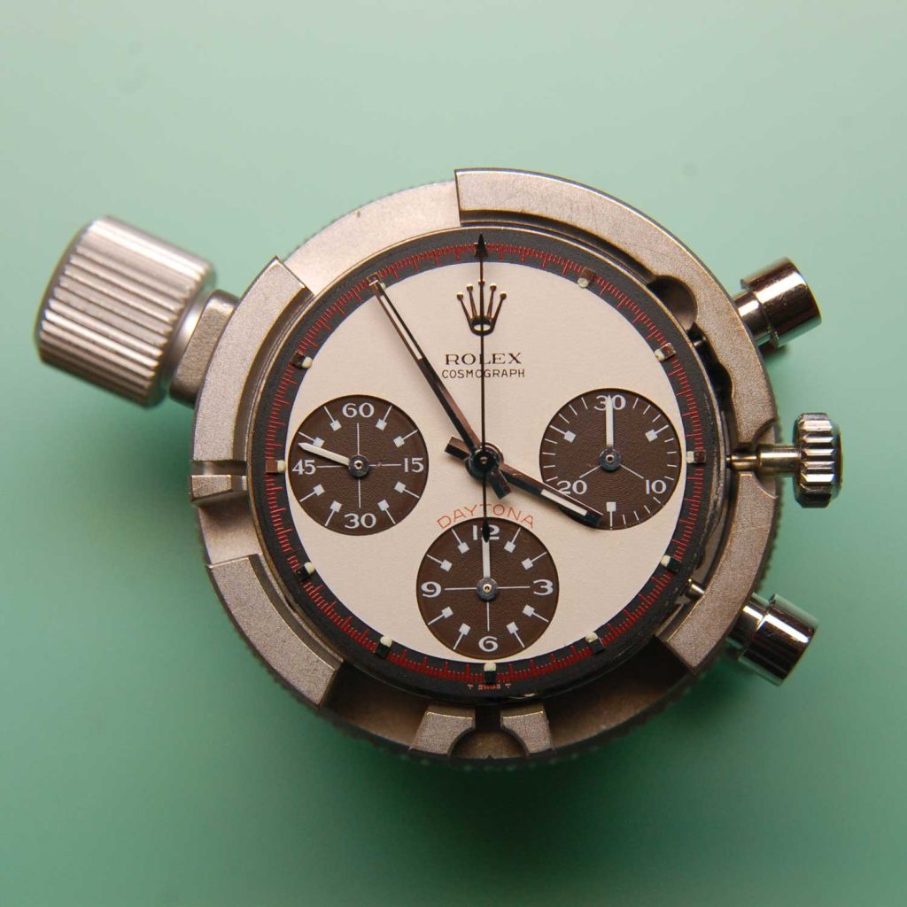 Uncased dial and movement from a ref. 6239 Paul Newman Daytona