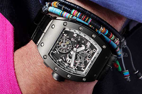 Richard Mille RM 008 Split-Second Chronograph Piece Unique DLC Titanium made for Chronopassion (Image © Revolution)