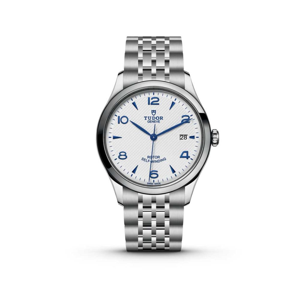 The Tudor 1926 with a 39mm steel case and a opaline dial; blue makers and hands