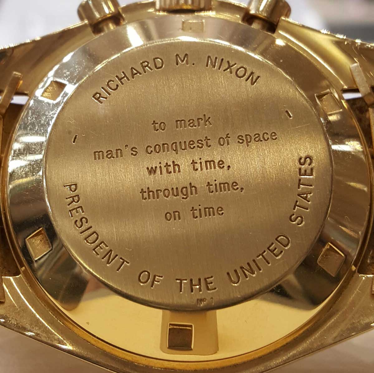 Number 1 of 1014, the Omega 145.022 that was intended for President Richard Nixon