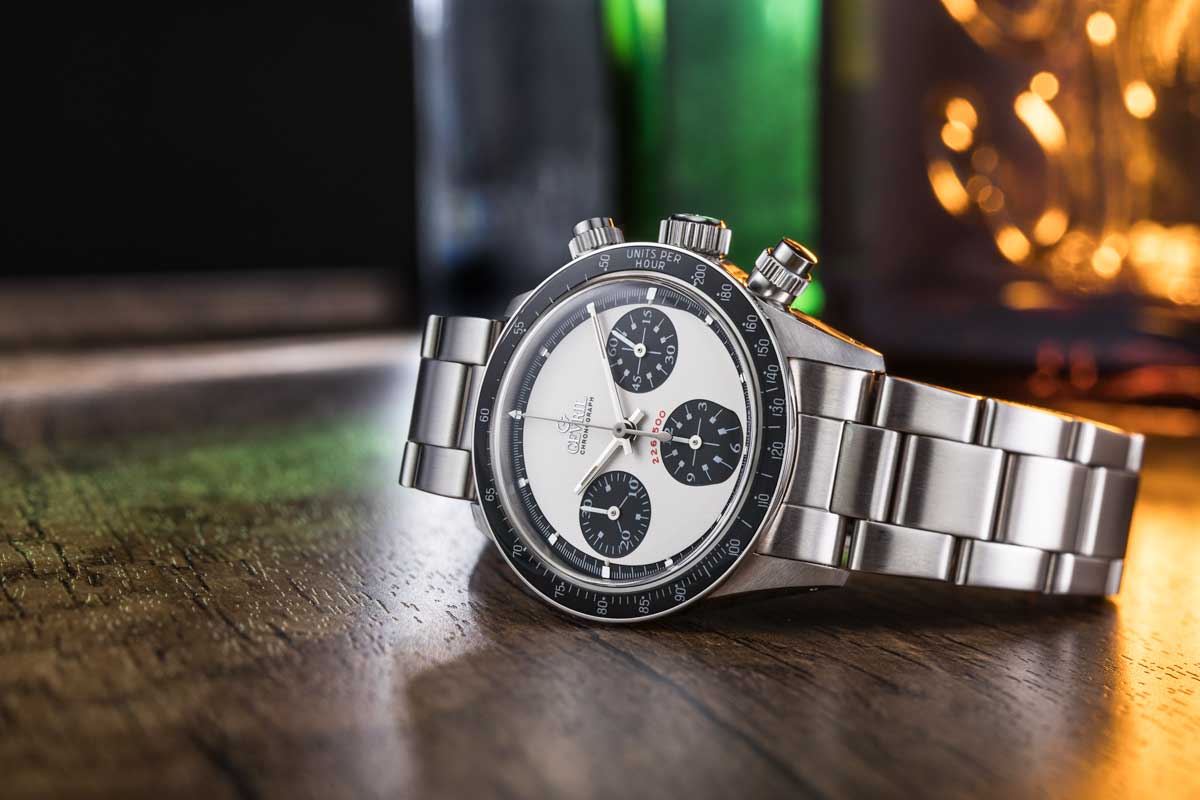 The Gevril “Panda Dial” Tribeca with black ceramic bezel (© Revolution)
