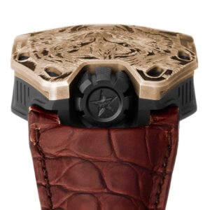 The URWERK x Revolution UR-105 Bronze Tiger (&copy; Revolution)