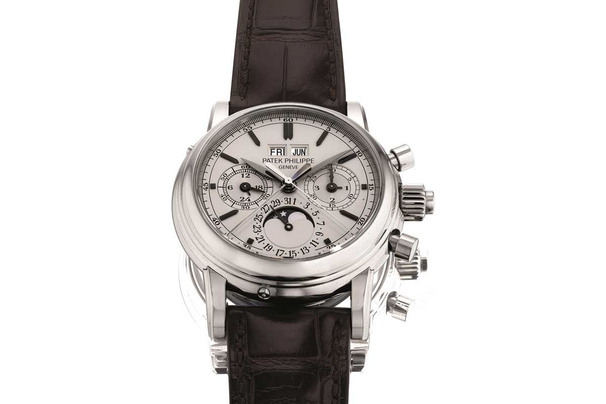 Lot 888 at the HKWA7, a stainless-steel Patek Philippe Ref. 5004A-001, sold for US$549,54 with buyer’s premium