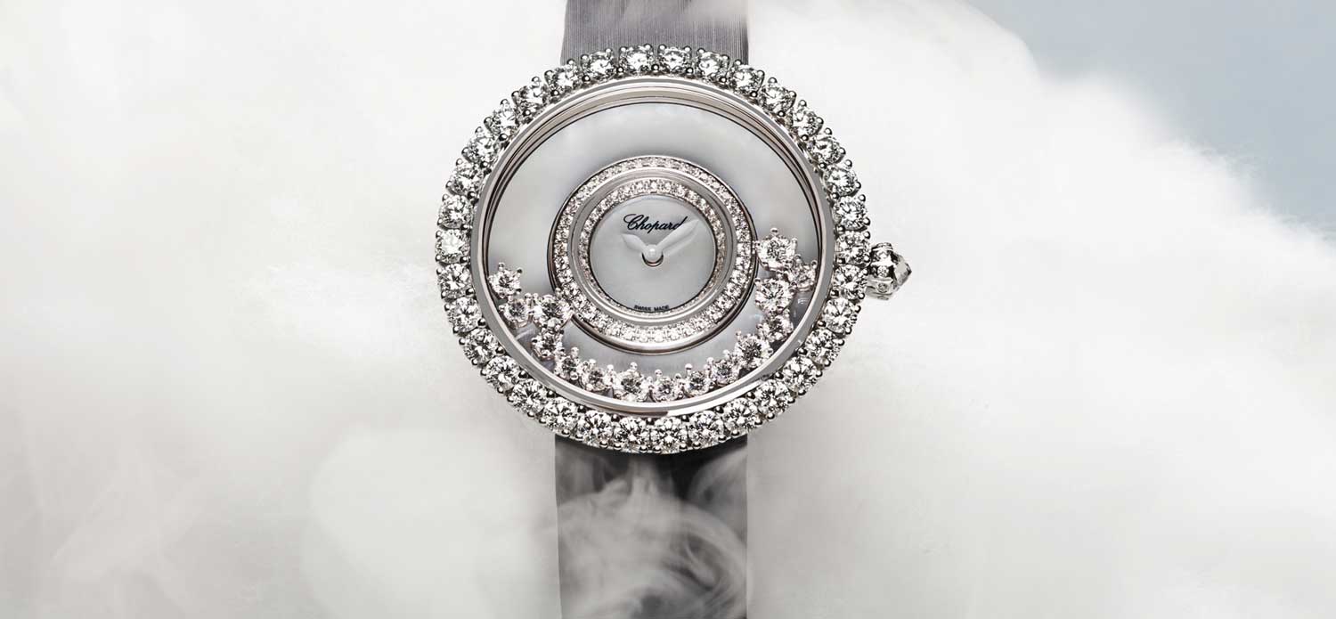 Chopard Happy Dreams 36mm in 18K White Gold and Diamonds