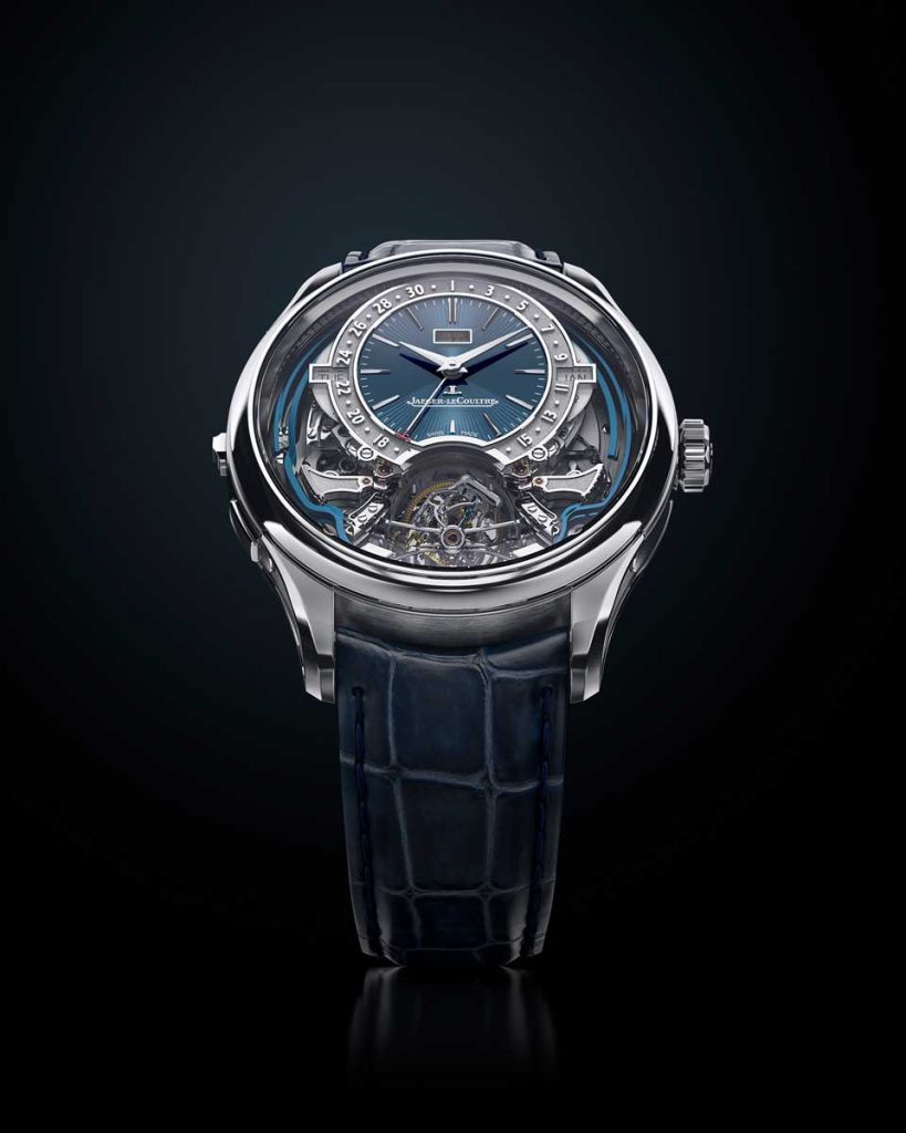 The Master Grande Tradition Gyrotourbillon Westminster Perpétuel with a blue enamel guilloché dial