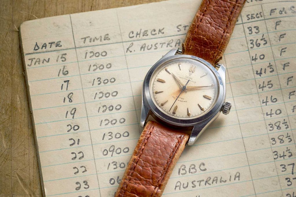 The Homard 7809 with timekeeping notebook