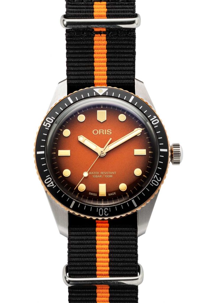 Oris Divers Sixty-Five "Honey" for The Rake and Revolution (Image © Revolution)