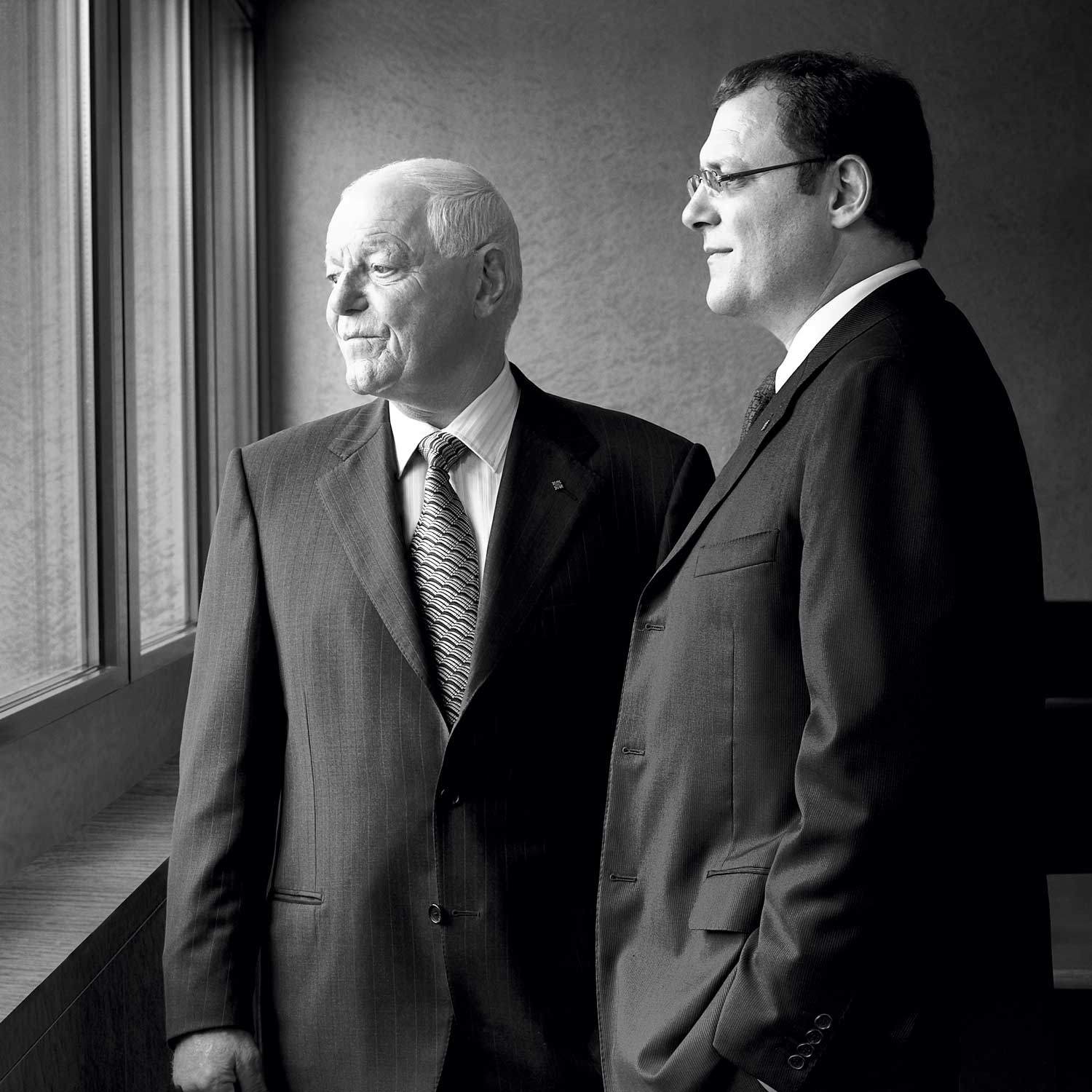 Philippe and Thierry Stern at the Patek Philippe manufacture