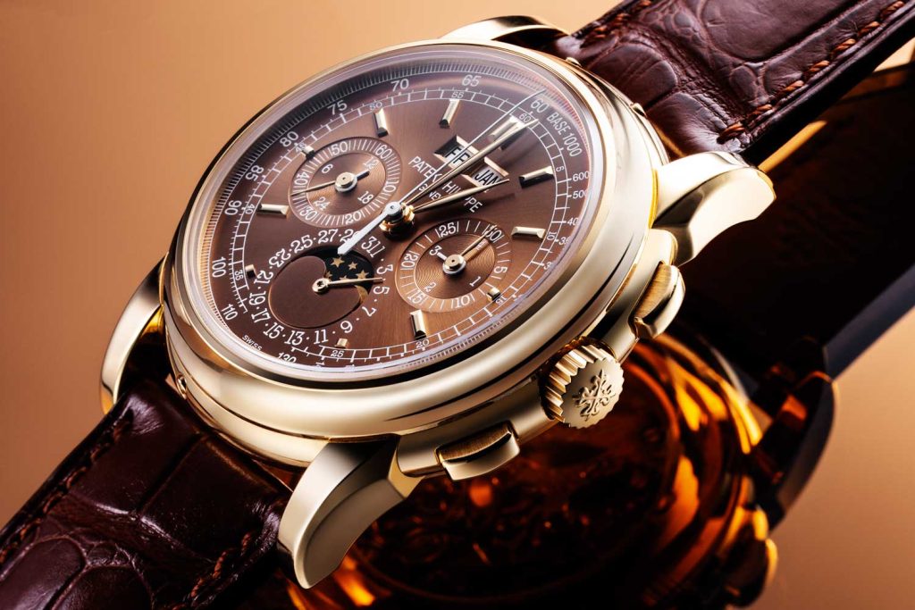 Ref. 5970 in rose gold with a unique chocolate dial, property of Wei Koh (Image © Revolution)