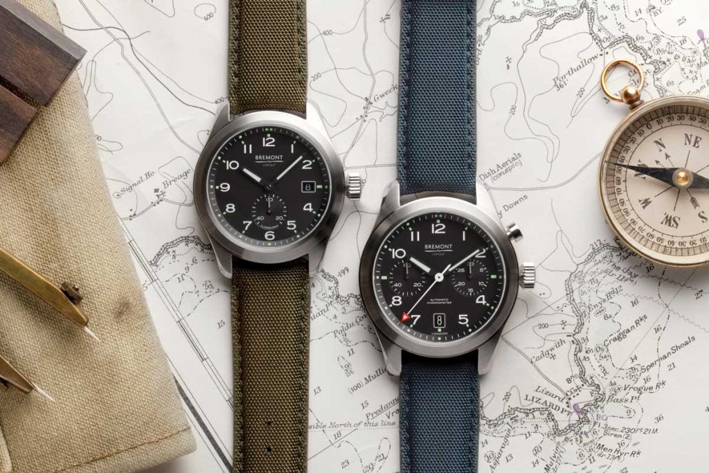 The Bremont Broardsword, inspired by the "Dirty Dozen" watches and the Arrow, a monopusher chronograph