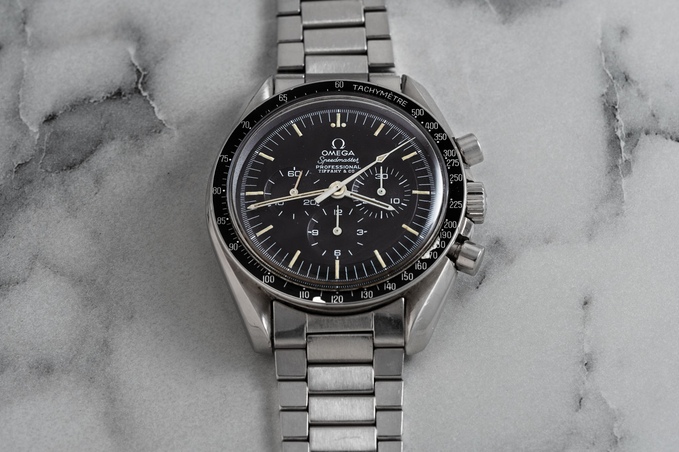 Tiffany Stamped Speedmaster ref. 145.022-69, part of the Phillips Hong Kong Watch Auction: Eight (Image © Revolution)