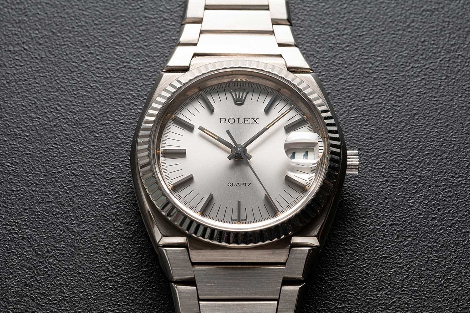 Lot 10: Rolex reference 5100, known as the Rolex Beta 21 sold for CHF 62,500 (Photo by Christopher Beccan, founder of @BEXSONN)