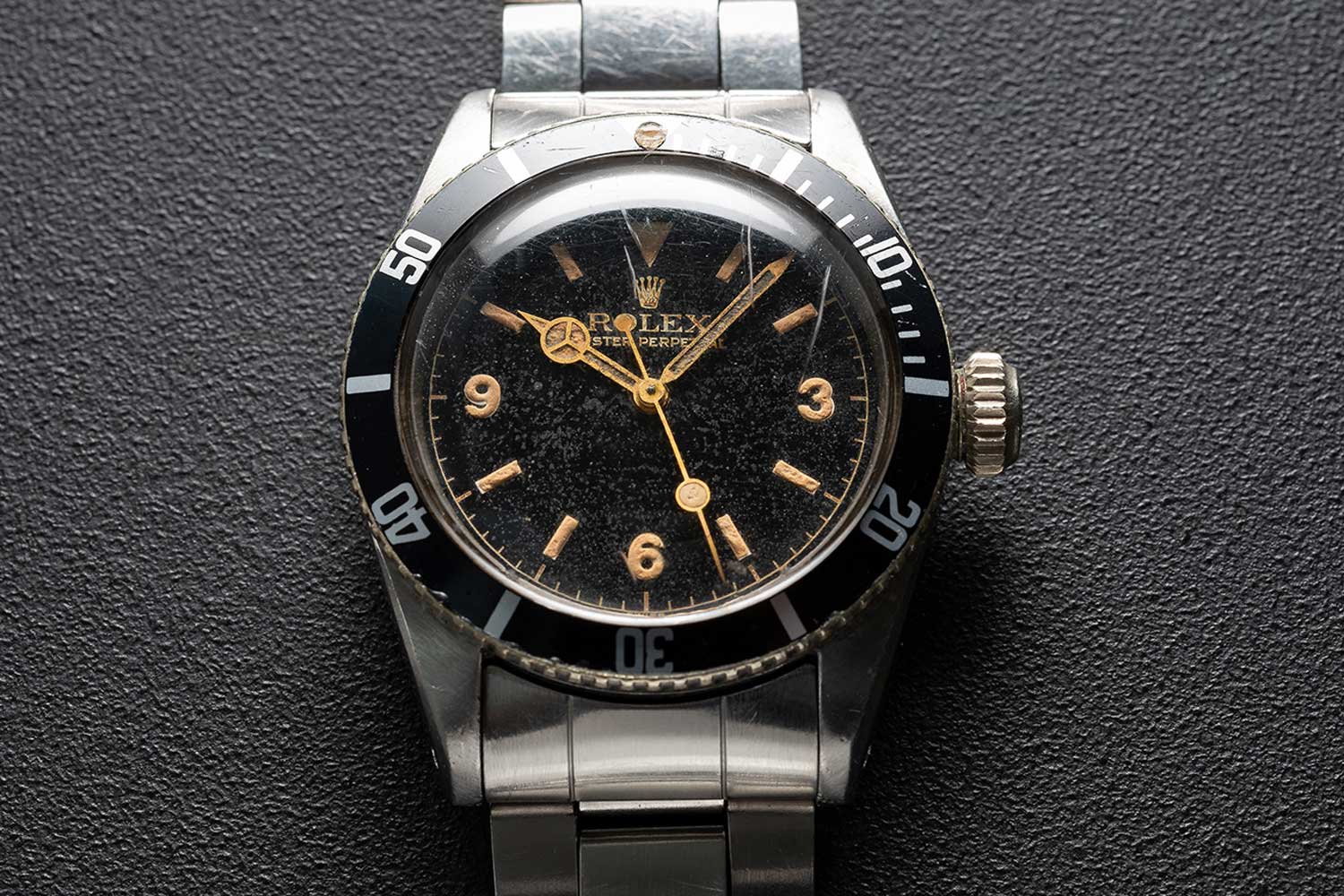 Lot 220: Rolex Big Crown reference 6200 sold for nearly CHF 600,000 (Photo by Christopher Beccan, founder of @BEXSONN)
