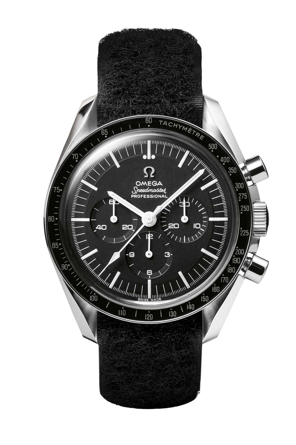 The first “Moonwatch,” worn by the astronauts of Appollo 11