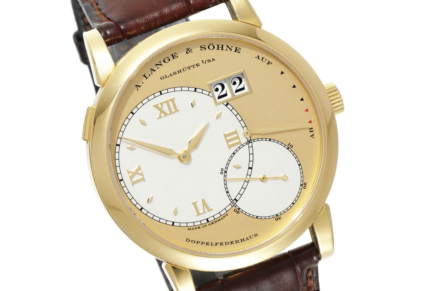 An early Grand Lange 1 Ref 115.021 in yellow gold (Image: sothebys.com)