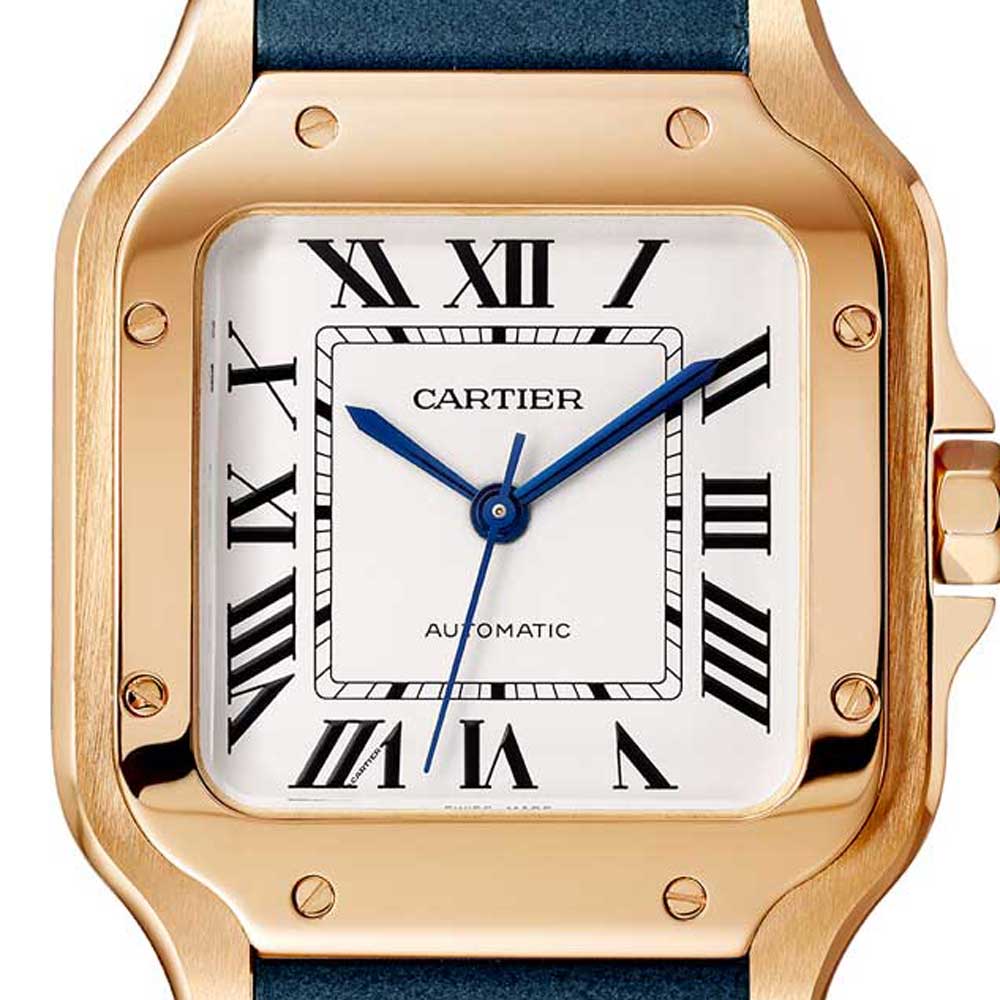 Medium 2018 Cartier Santos in pink gold