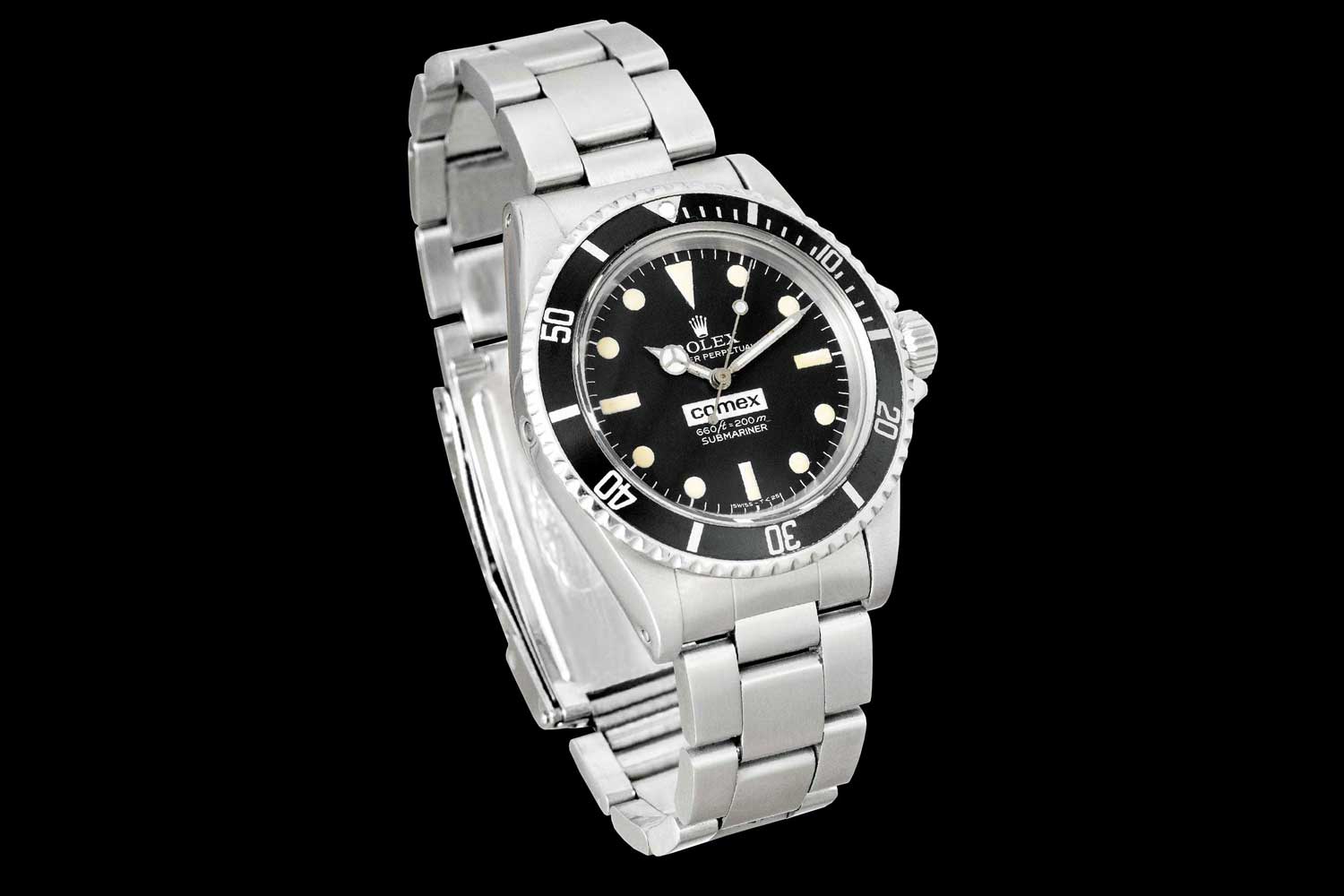 Rolex Submariner featuring the helium escape valve developed with COMEX for saturation diving