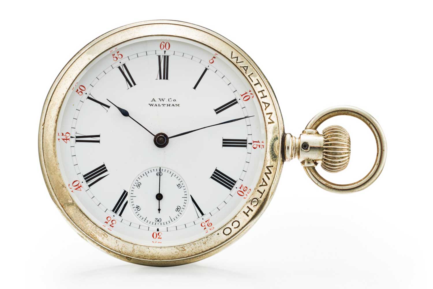 Lot 43: American Waltham Watch Co. "Crystal Plate" Movement; White Metal
