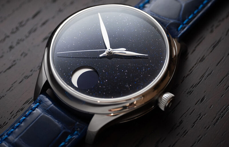 Introducing the H. Moser & Cie Endeavour Perpetual Moon Concept Aventurine