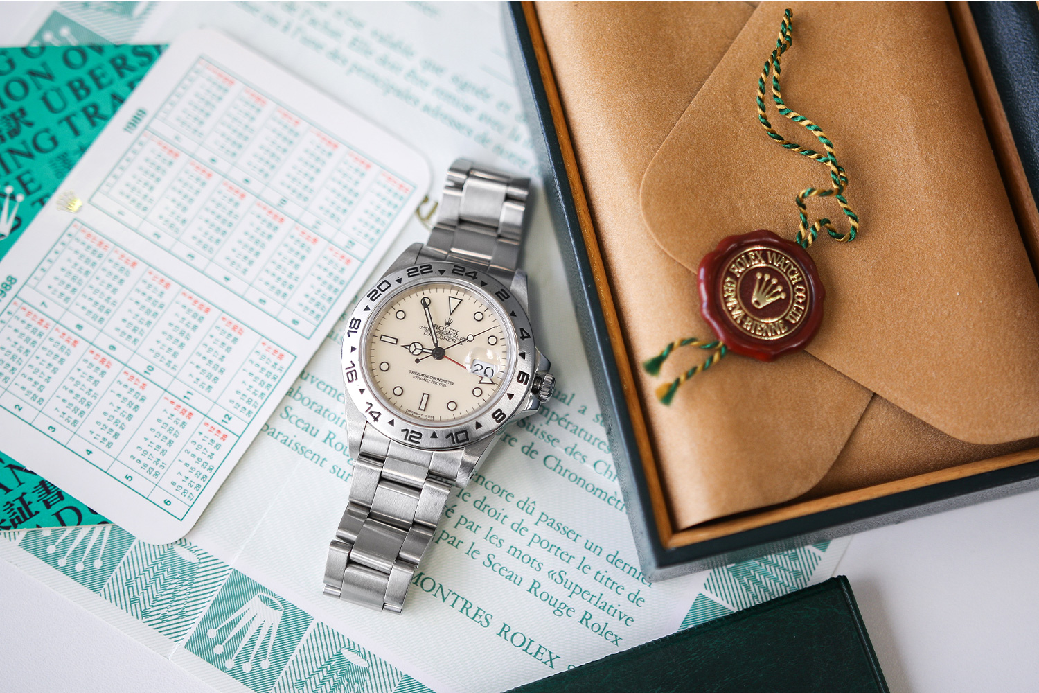 Lot 884 – Rolex Explorer II with a “cream” dial