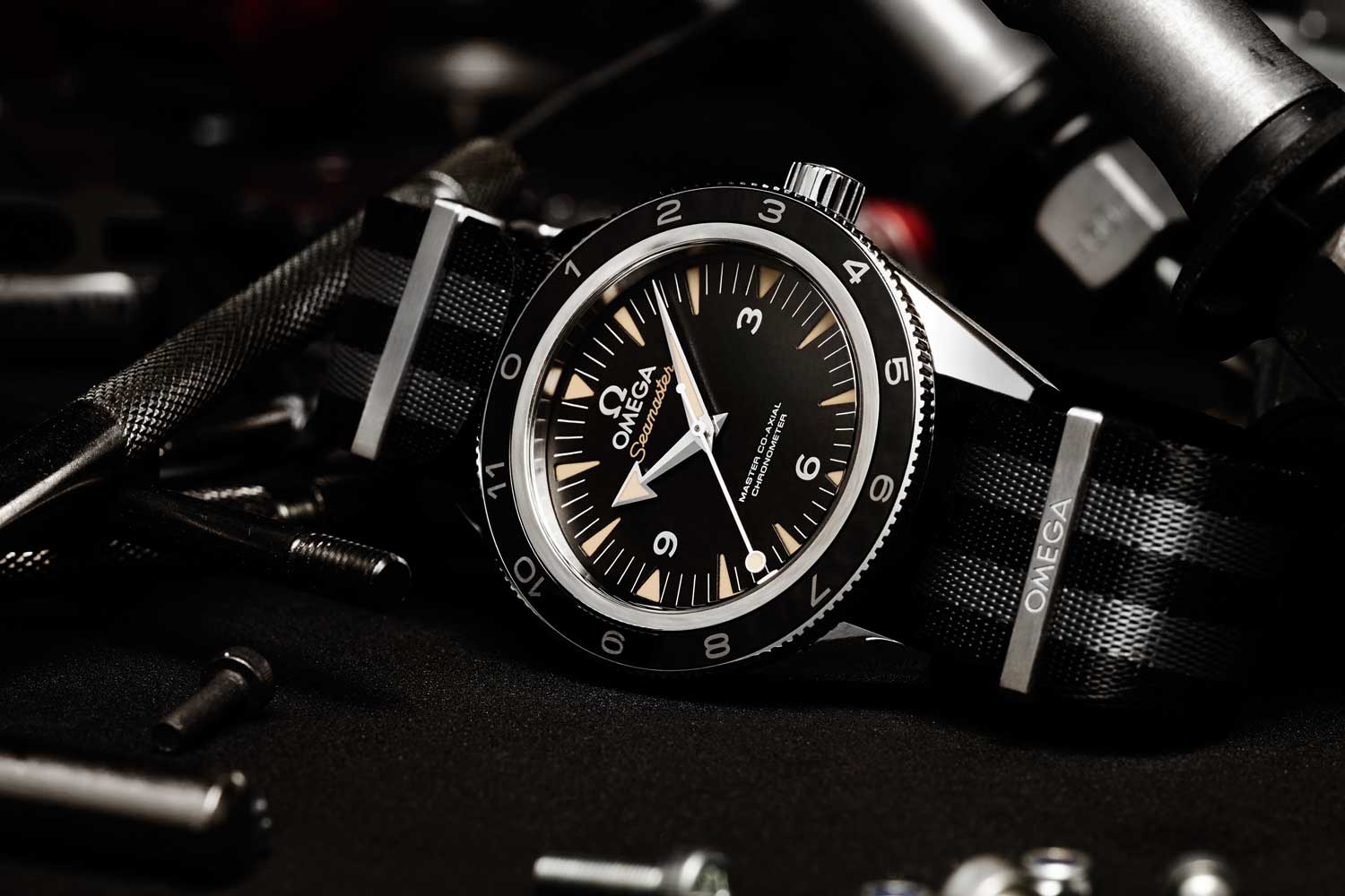 The Omega Seamaster 300 Master Chronometer Spectre Edition made for Bond in the Spectre (2015) instalment