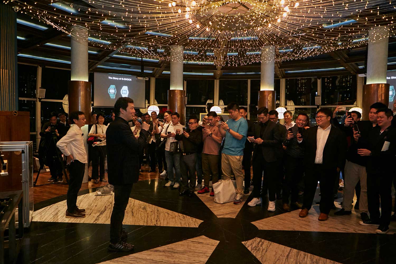 Founding editor, Wei Koh welcoming guests to the G-SHOCK x Revolution dinner event