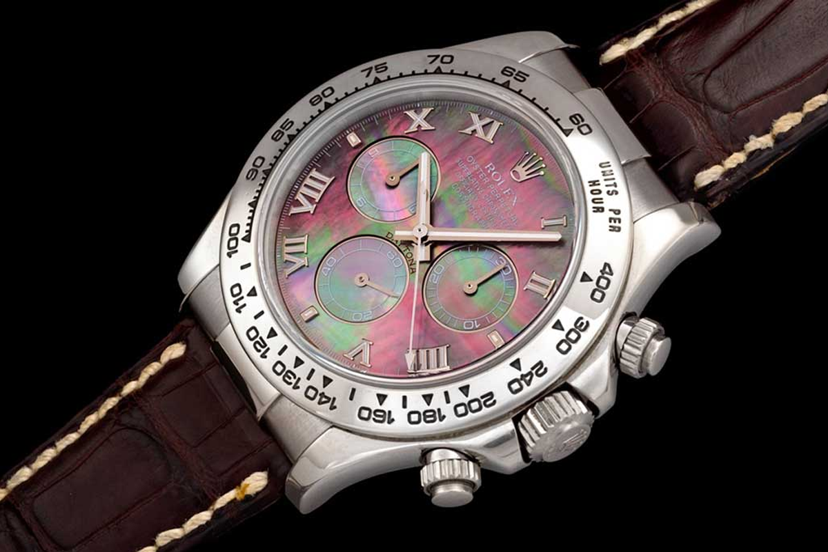 Ross Povey’s 2005 Daytona 116519 ‘Tahitian’ Dial (Image © Luca Garbati)
