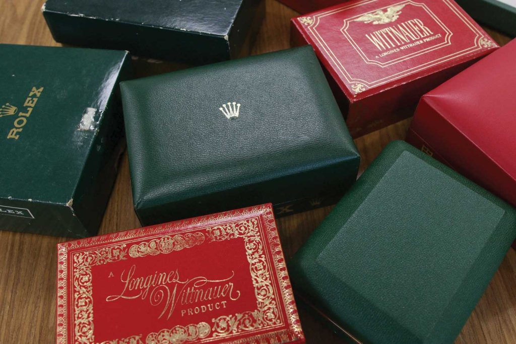 Watch boxes in Lester Ng’s collection (Image © Revolution)