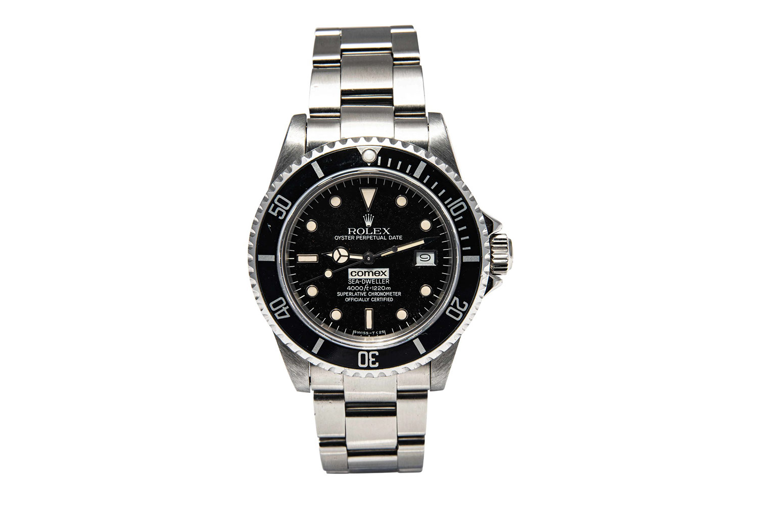 A full set Rolex Comex Sea-Dweller 16660 (gloss dial) that sold for $97k at Antiquorum’s March 2020 Private Sale