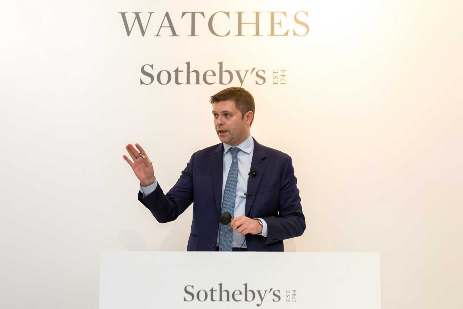 Sam Hines Sotheby's Worldwide Head of Watches