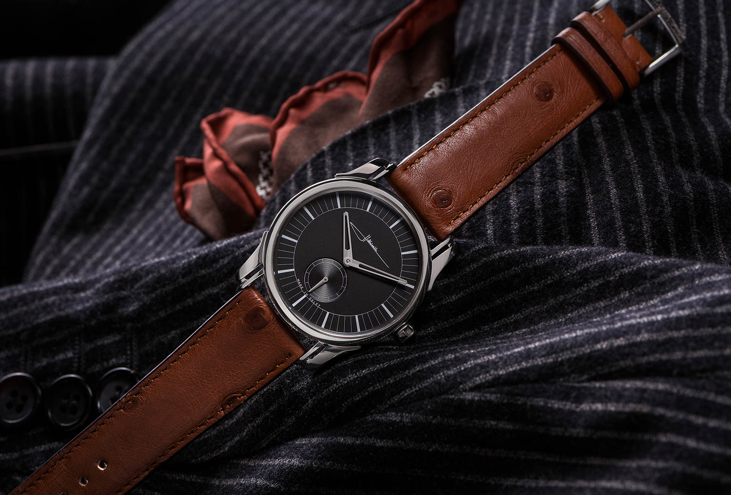 An Ornament 1 from Holthinrichs Watches - Matte finished Ruthenium dial