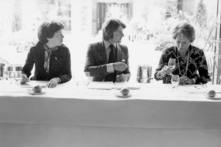 Patricia Gallagher (from left), who first proposed the tasting; wine merchant Steven Spurrier; and influential French wine editor Odette Kahn. After the results were announced, Kahn is said to have demanded her scorecard back. "She wanted to make sure that the world didn't know what her scores were," says George Taber, the only journalist present that day. (Image: npr.org)