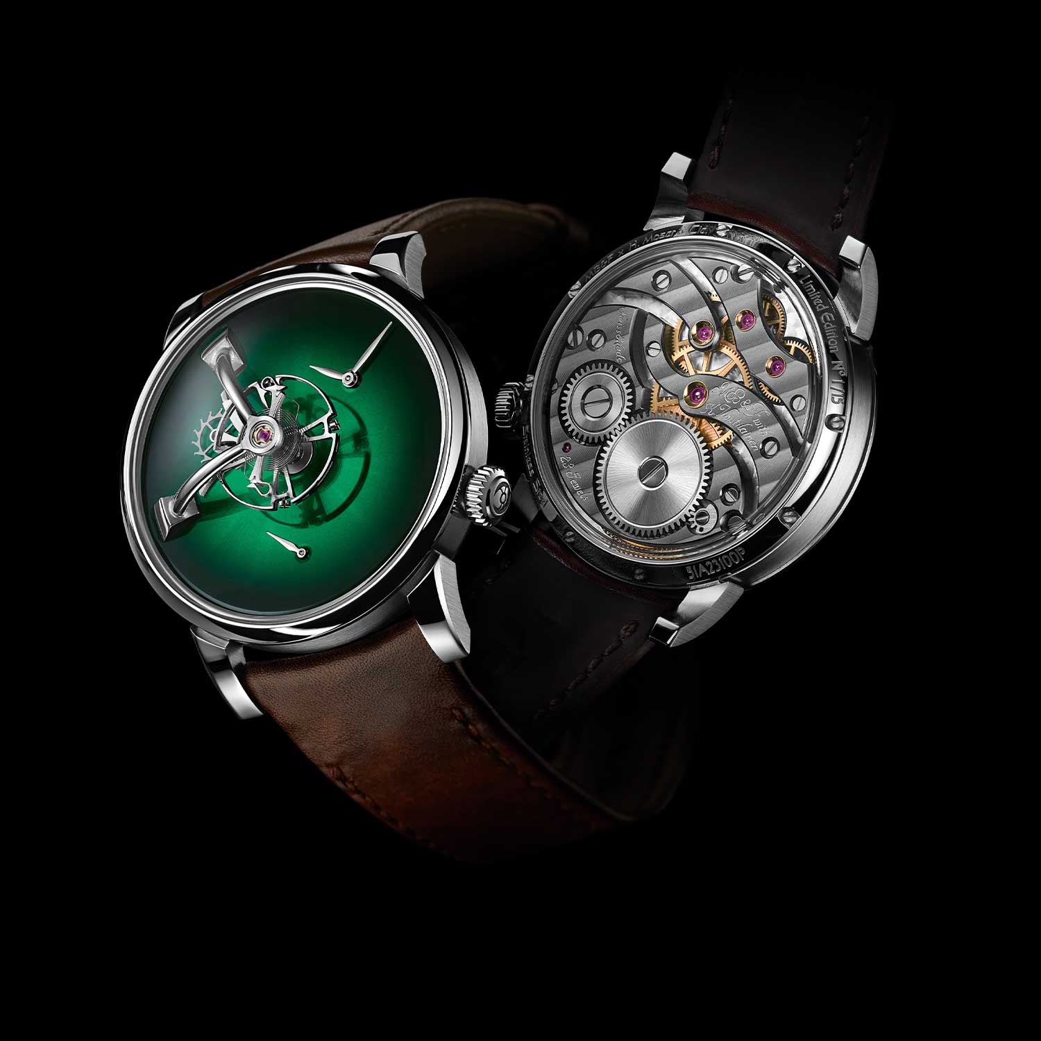 MB&F × H. Moser LM101 in Cosmic Green