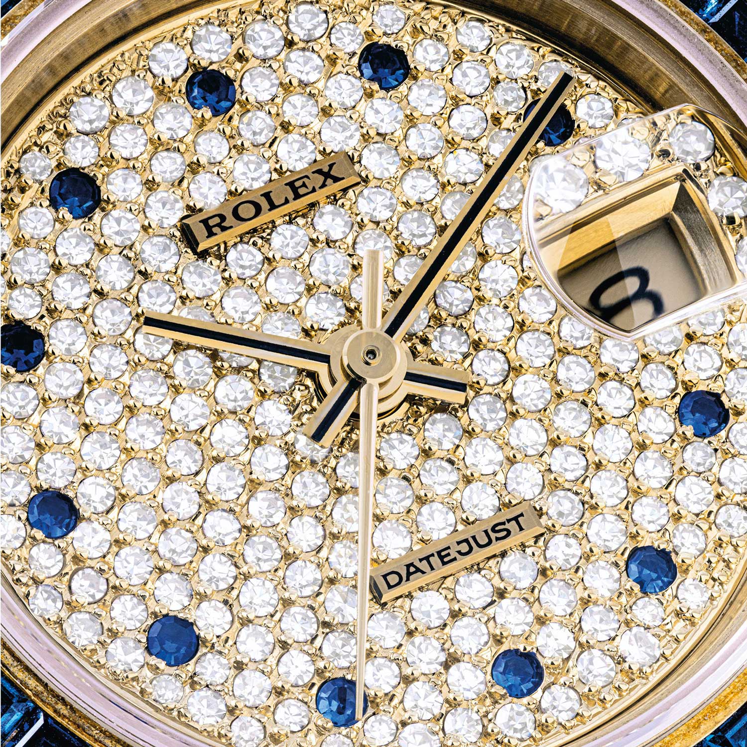 Lot 2240: Rolex Lady's Datejust with Diamonds and Sapphires, Ref. 69028