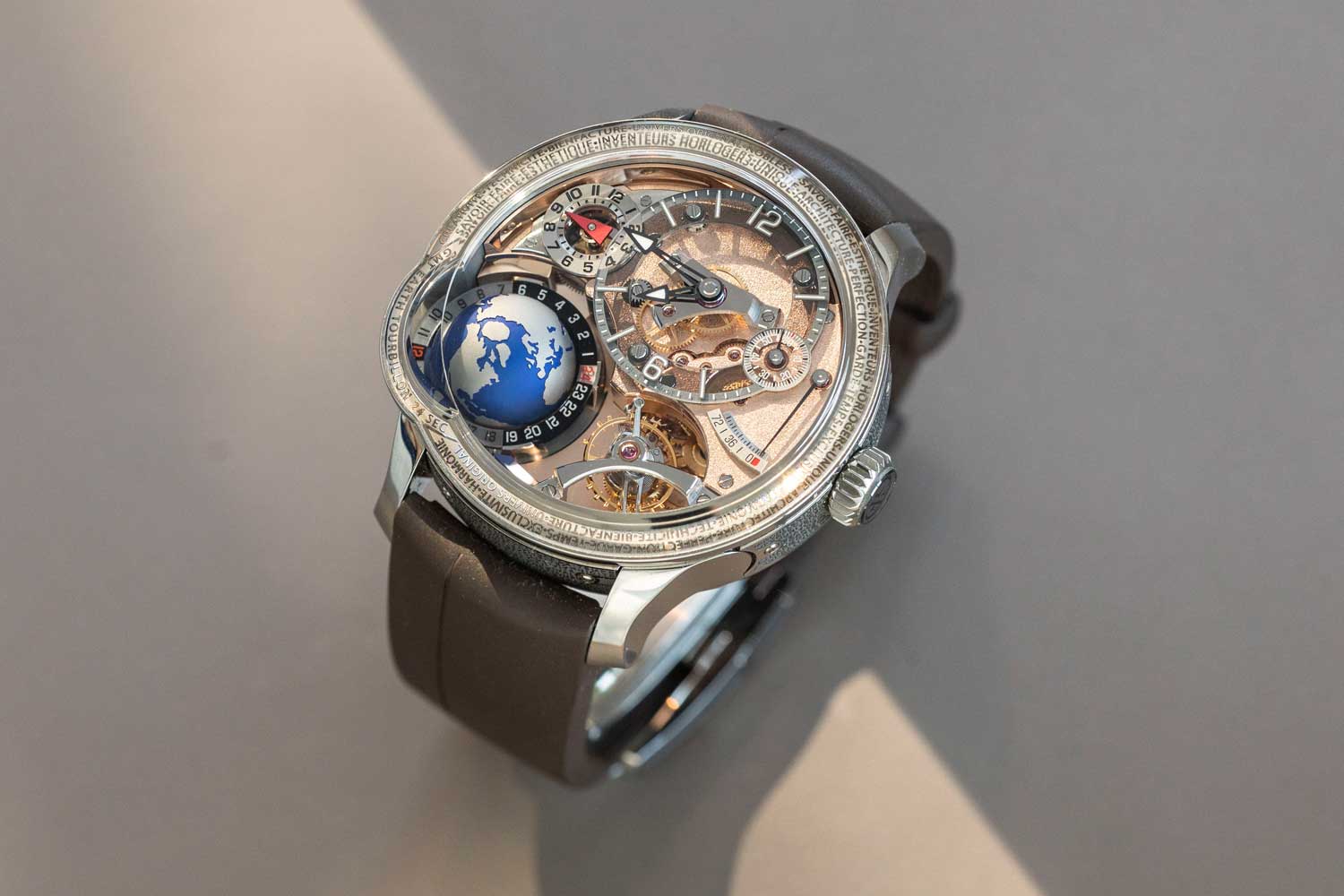 Santa Laura’s Greubel Forsey GMT Sport and GMT Earth (©Revolution)