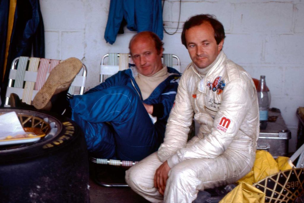 Ferrier’s racing career would lead to a meeting with industrialist François Servanin, who eventually became President and main shareholder at LAURENT FERRIER watches; here we see the two gents at Le Mans in racing gear