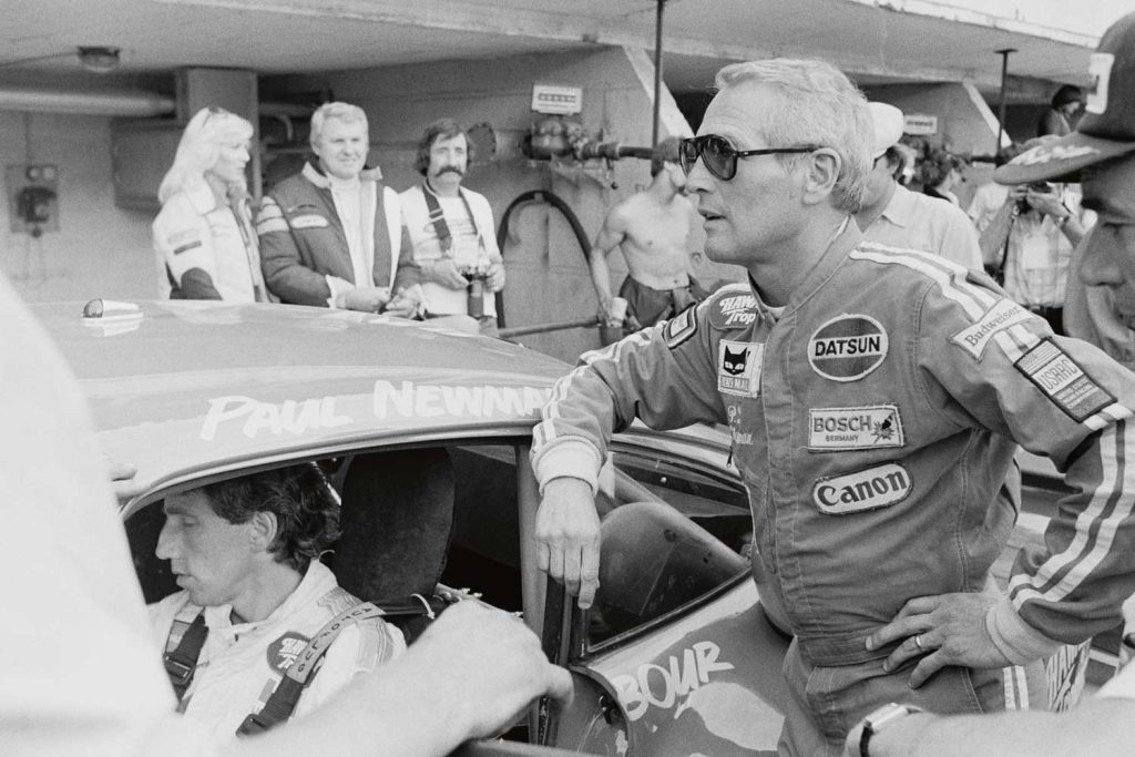 Paul Newman at the 1979 Le Mans race, where his team came in second