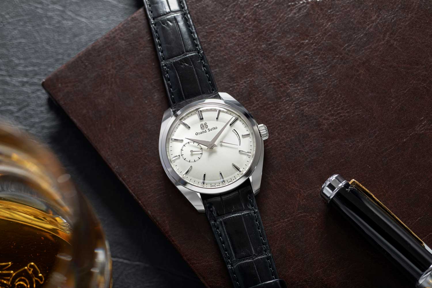 The manual wound Grand Seiko SBGK007G is yet another Zen Reductionist timepiece featuring hour, minute, small seconds and power reserve display (©Revolution)