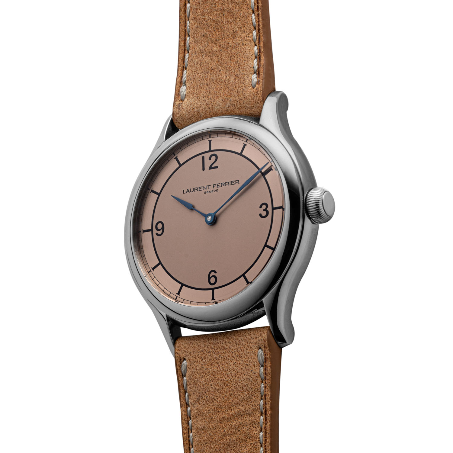 The Laurent Ferrier Steel Galet Micro-Rotor Salmon Dial pièce unique for Revolution (©Revolution)