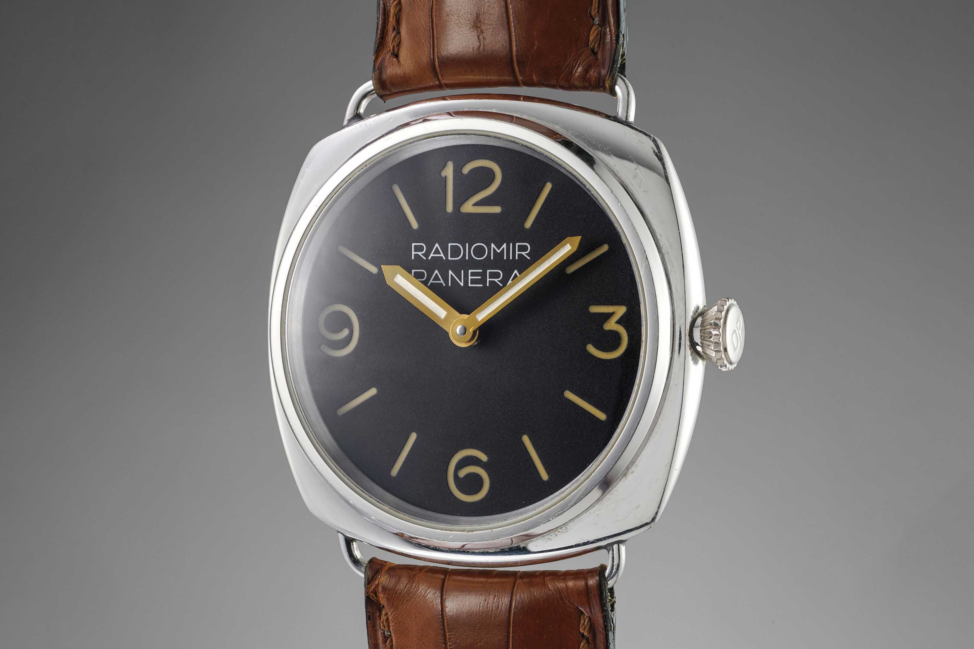No. 2 of 60 of the 1997 platinum limited edition Panerai PAM 21, which sold with Phillips at their November 2017 Geneva sale for CHF125,000 (Image: phillips.com)