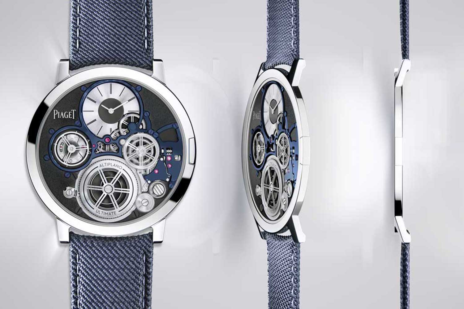 The 41mm in diameter, 2mm thick Piaget Altiplano Ultimate Concept watch looks like someone has taken a picture of the watch, cut it out and placed it in front of you