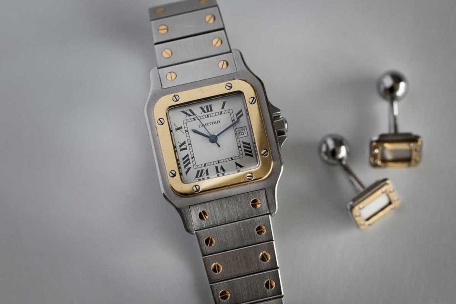 The 1978 two-tone Santos launched by Cartier under the stewardship of Alain-Dominique Perrin(© George Cramer)