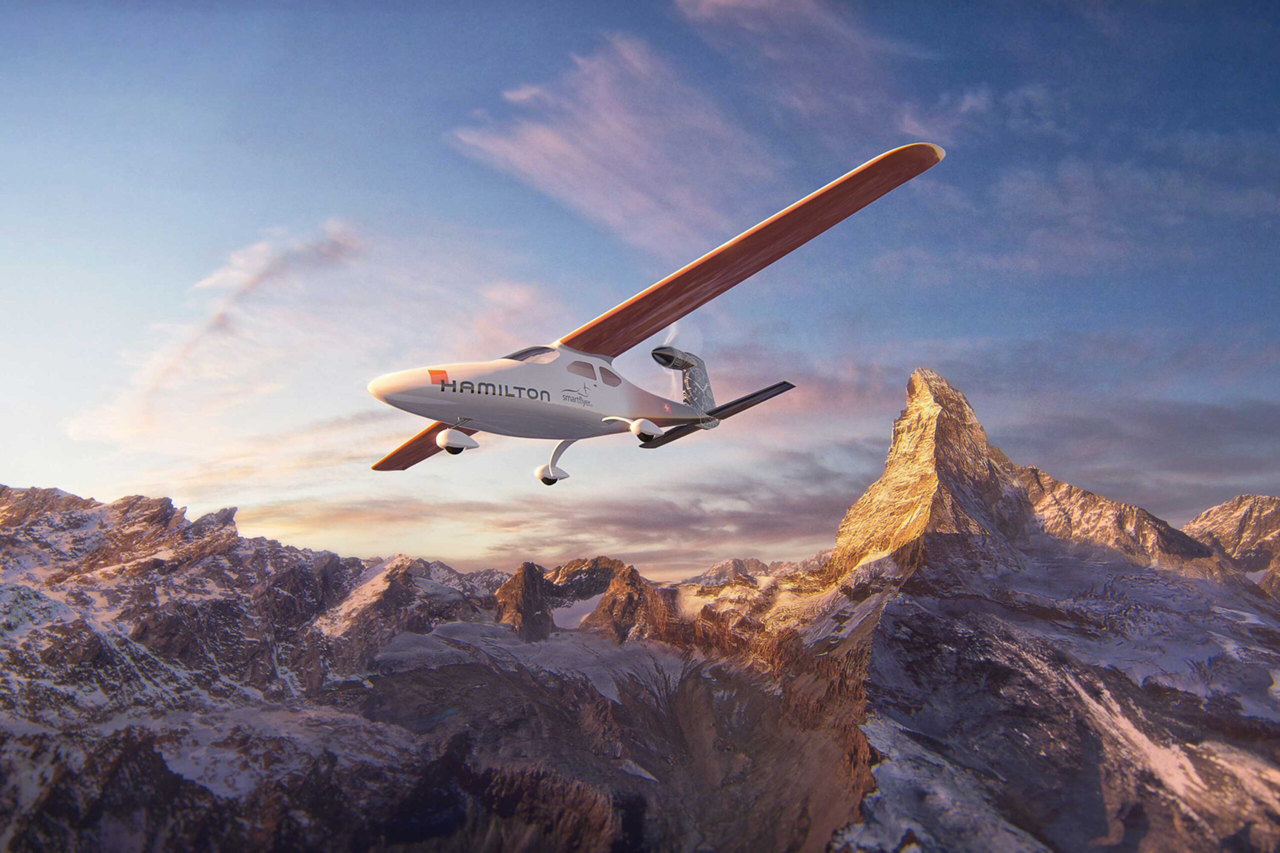 The Smartflyer is a four-seat aircraft that uses electric technology to generate 50 percent less carbon dioxide, 60 percent less noise, and costs 33 percent less to fuel and maintain than traditional small planes.