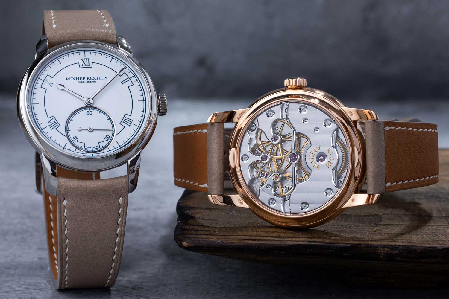 5. Rexhep Rexhepi Chronometre Contemporain Platinum (2020), Pink Gold (2018) (Image: The Hour Glass)