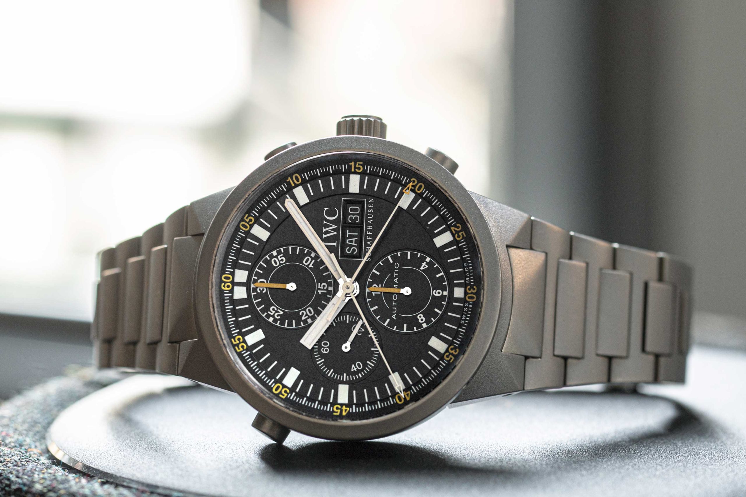 Available in the shop: The IWC GST Chrono Rattrapante
