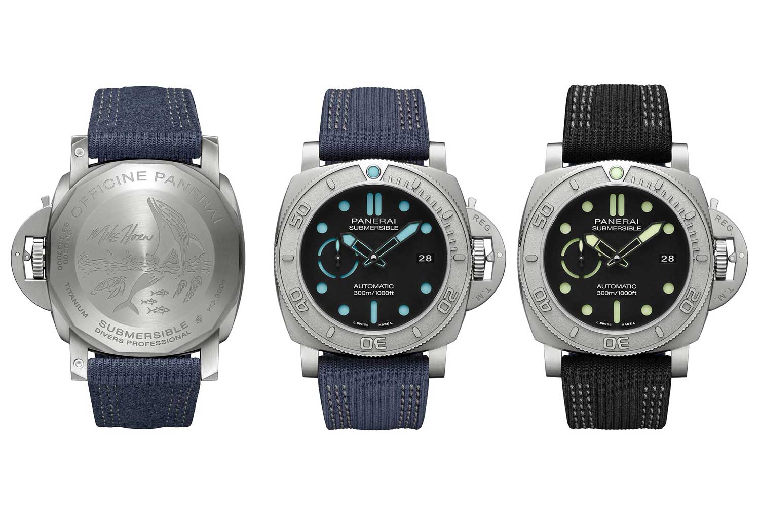 Eramet, a specialist in the production of titanium alloys, helped Panerai introduce its first recycled titanium watches - the Mike Horn Edition Submersibles PAM 984 and PAM 985 in 2019