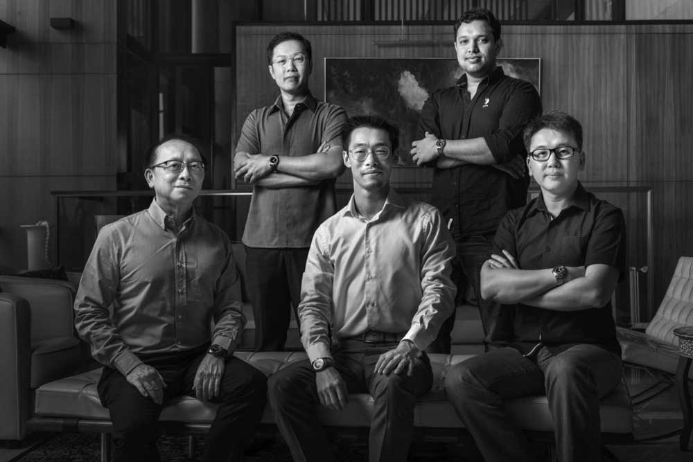Co-founders of Ming: YF Chek, Chan Kin Meng, Ming Thein, Praneeth Rajsingh and Jacky Lim (Image: Ming)