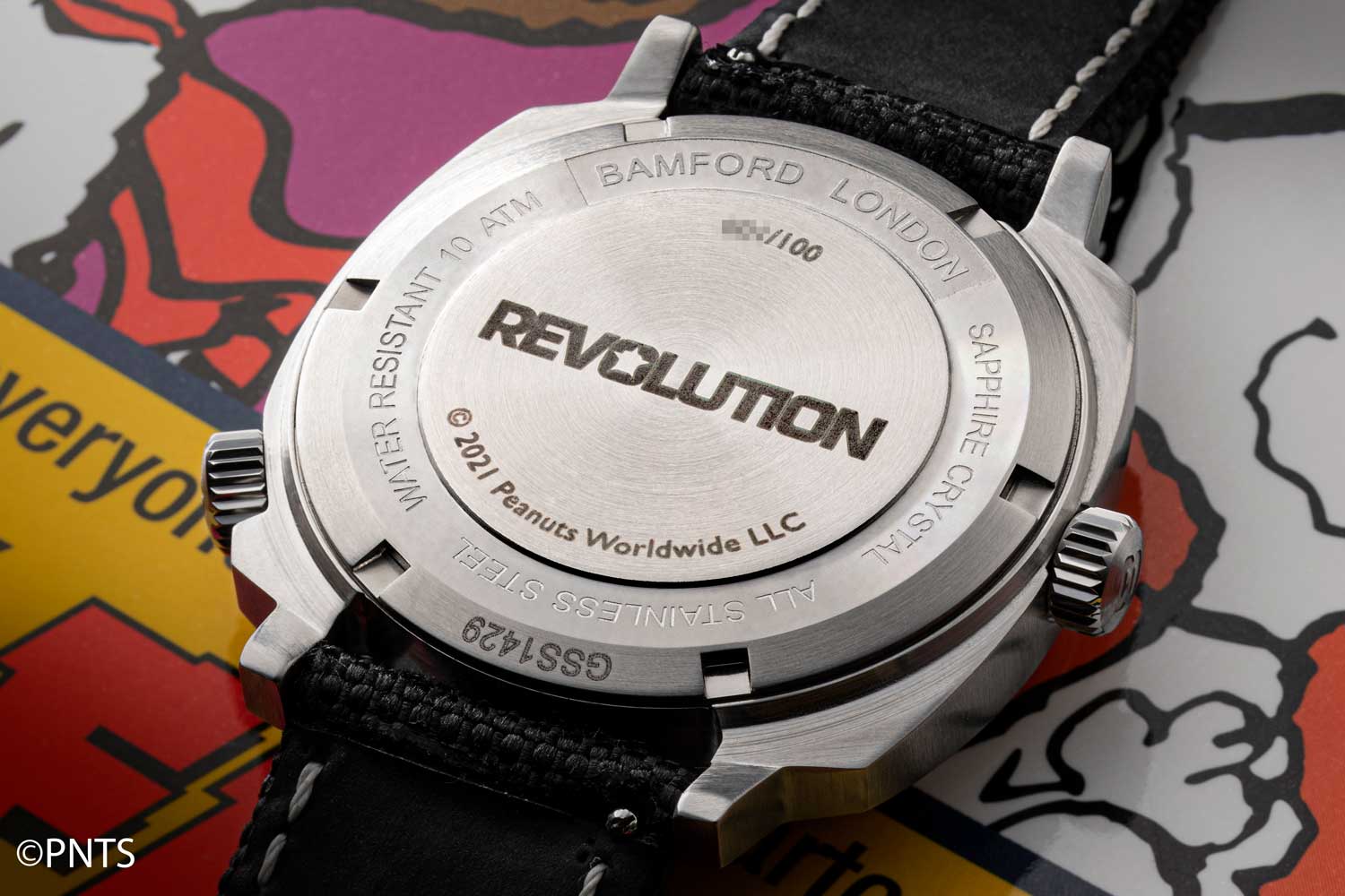 The Bamford × Revolution GMT Joe Cool is equipped with the Sellita SW330-1 that promises 42 hours of power reserve (©Revolution)